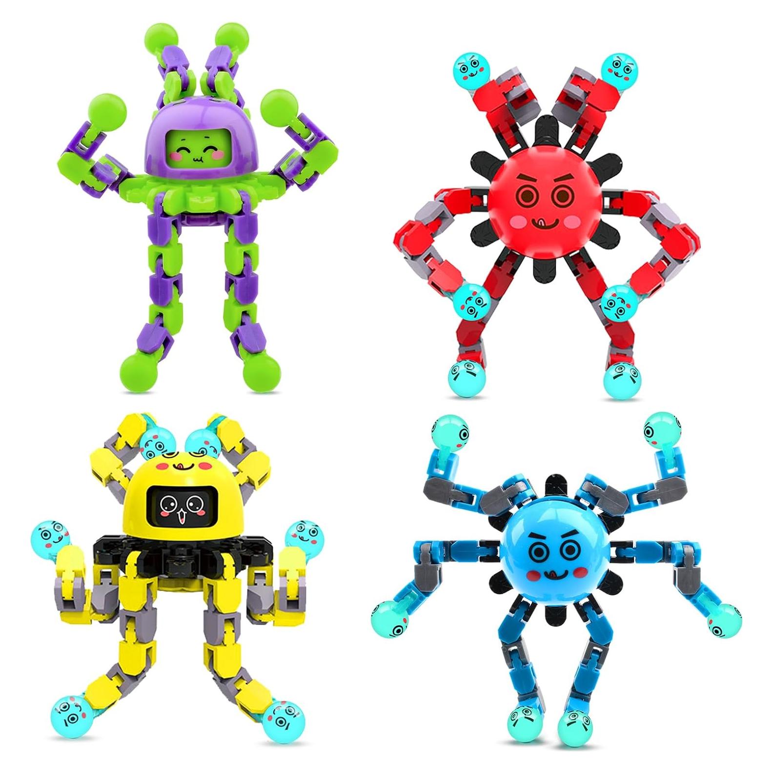 Juguetes Fidget Spinner ASIOWELY 4 Pcs Alivio Estrés