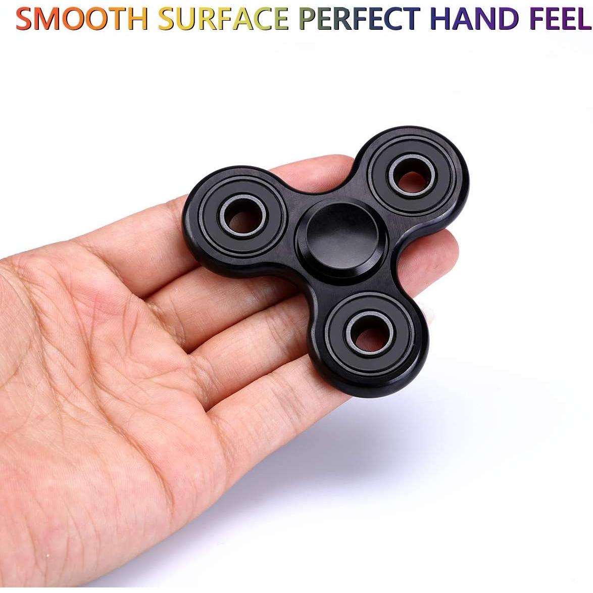 Fidget Spinner ATESSON Metal Negro Alivio Estrés 59g