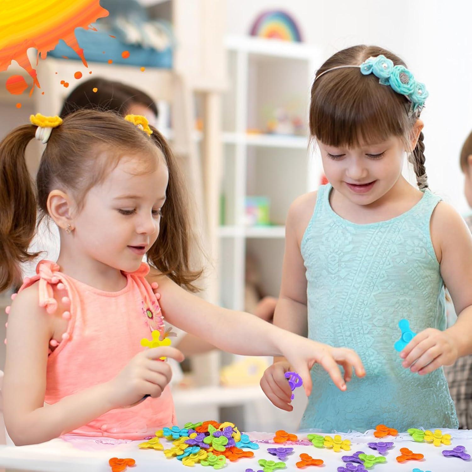 SCIONE 50 Pcs Mini Fidget Spinners Juguetes para Niños