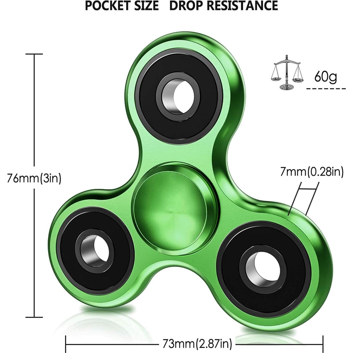Fidget Spinner ATESSON Metal Aluminio 12,7 cm Antiestrés
