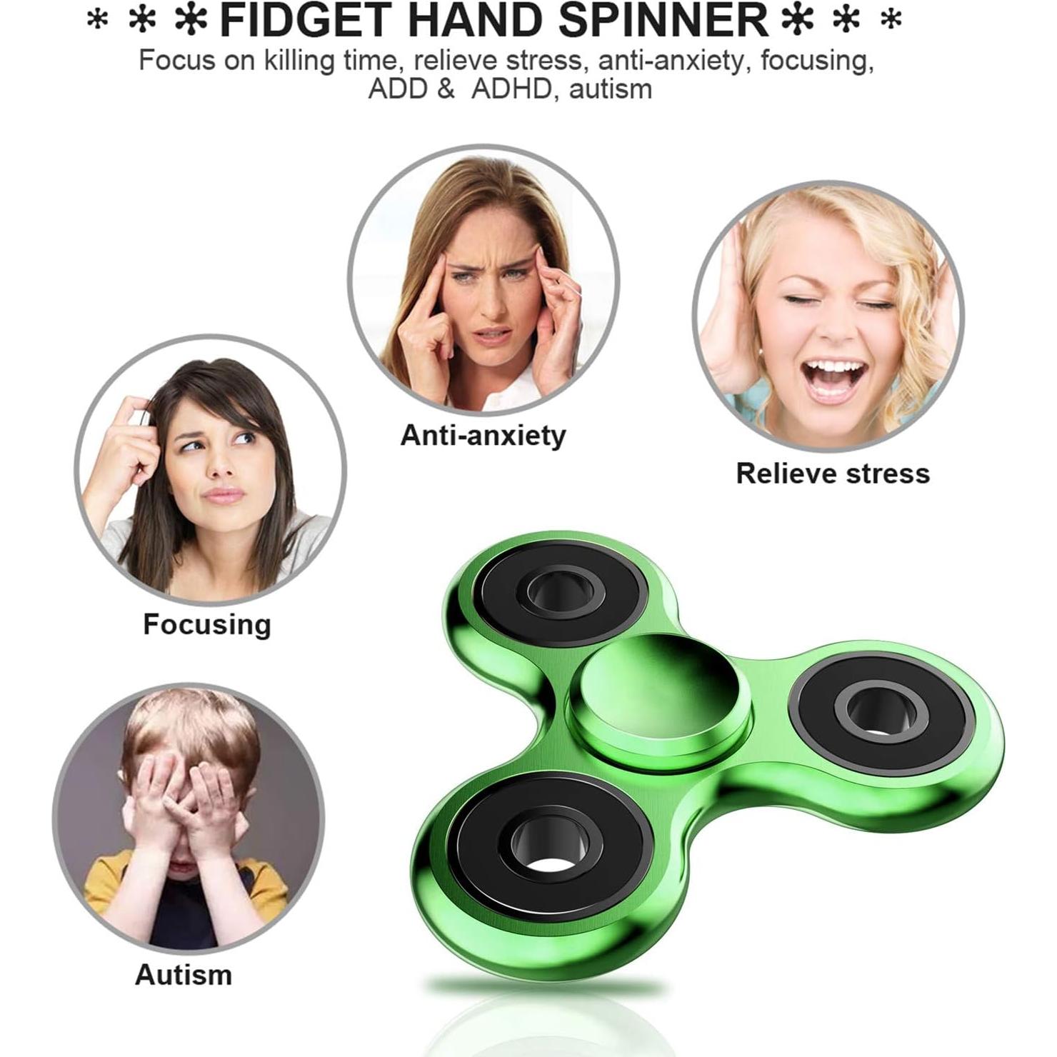 Fidget Spinner ATESSON Metal Aluminio 12,7 cm Antiestrés