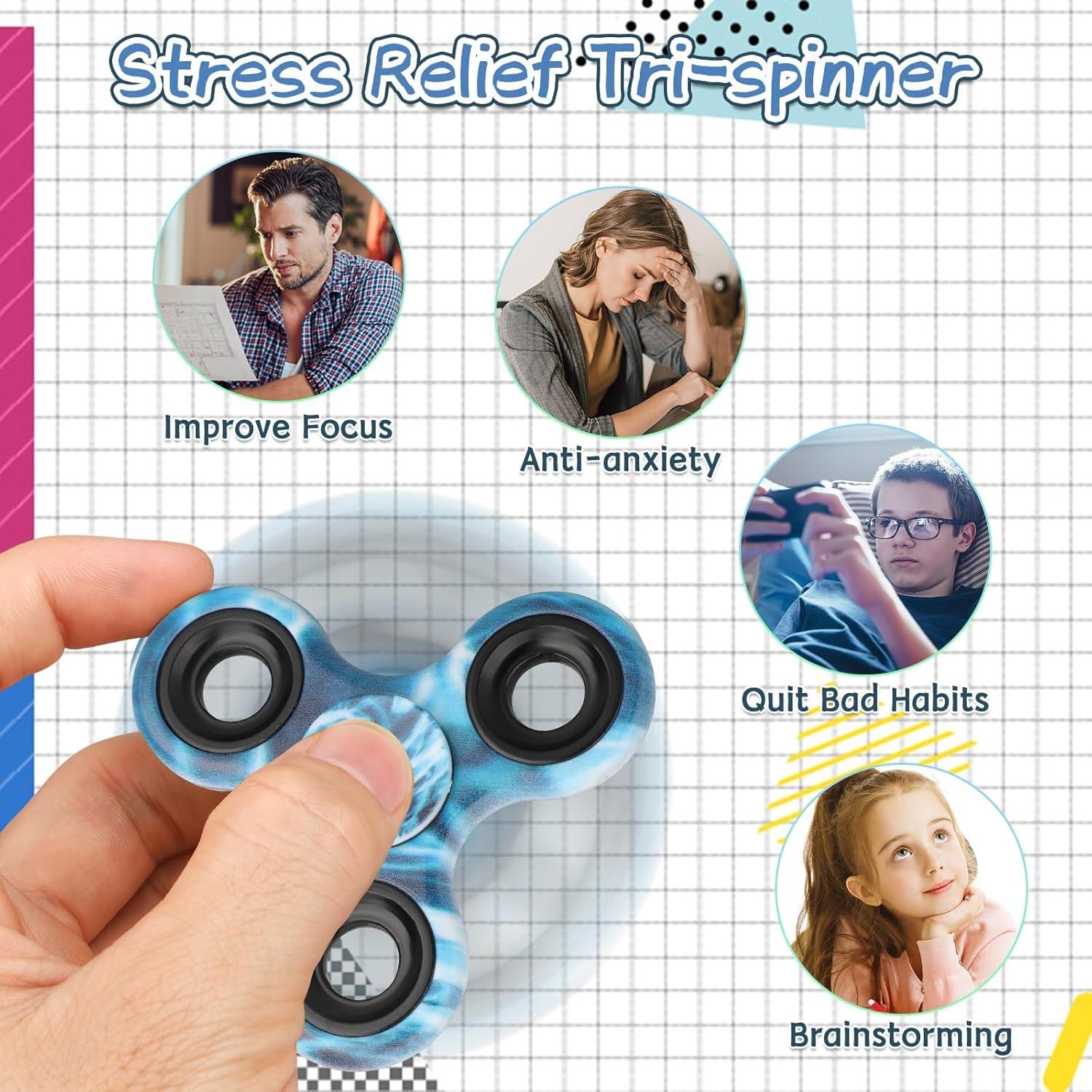 Paquete de 12 Spinners Fidget Mechaniker Alivio Estrés