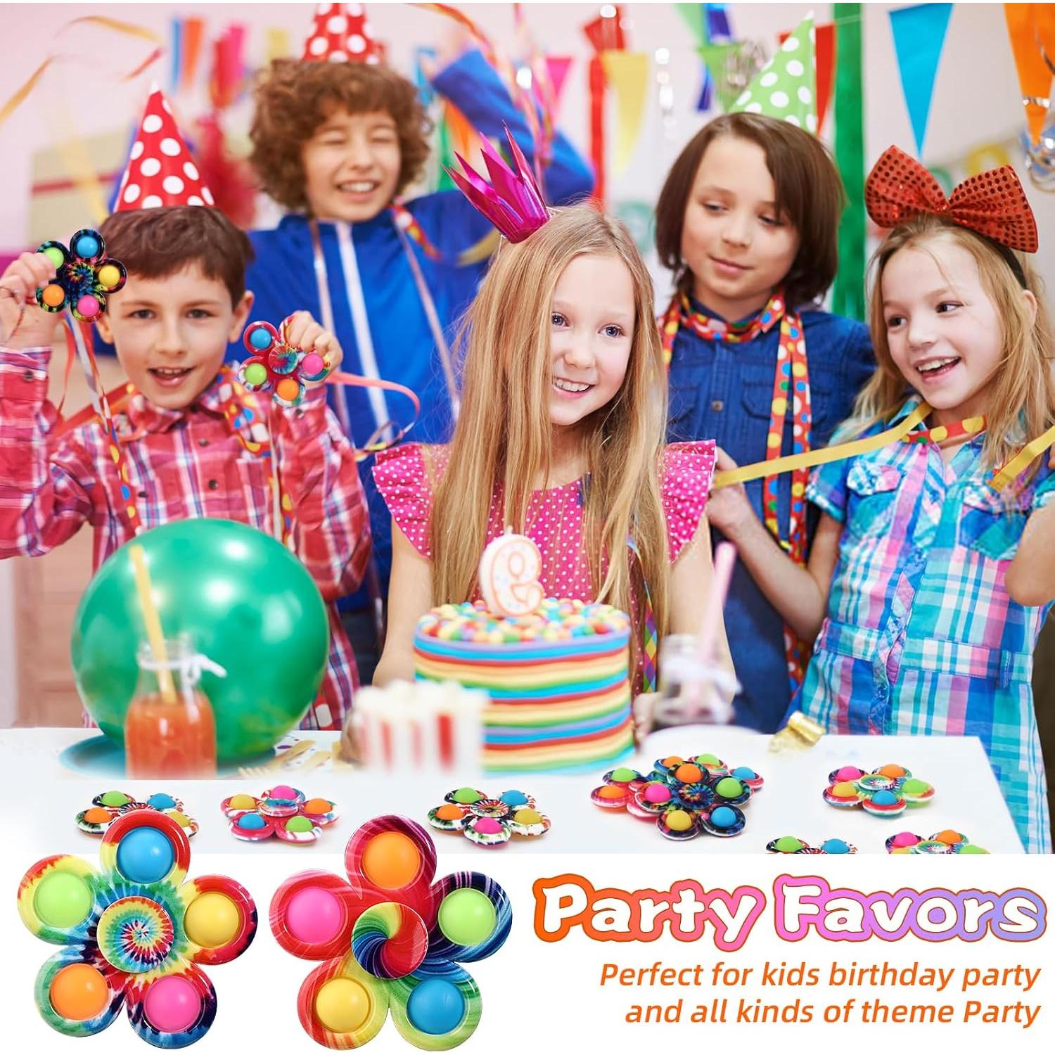 Set de 6 Fidget Spinners SCIONE Antiestrés para Niños