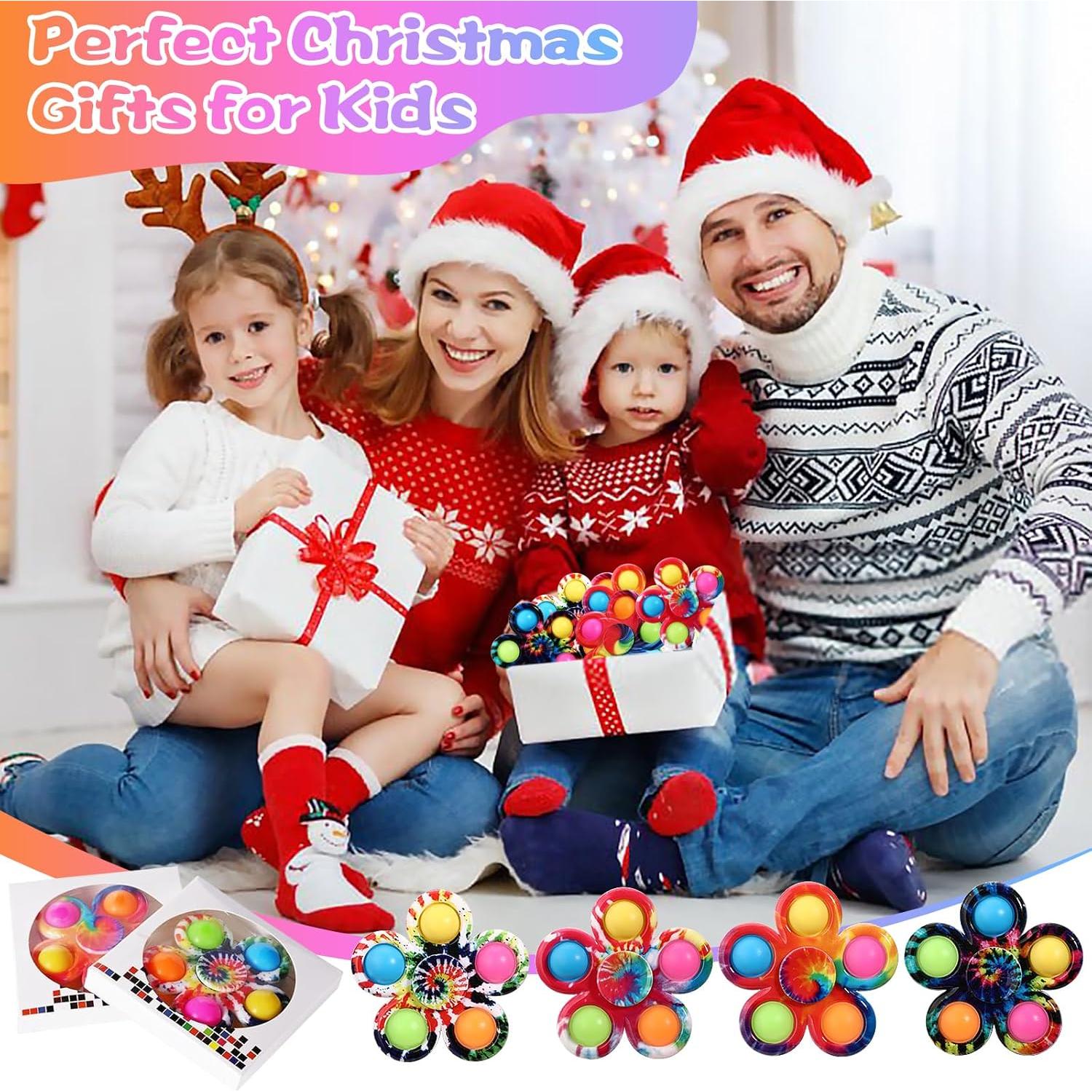 Set de 6 Fidget Spinners SCIONE Antiestrés para Niños