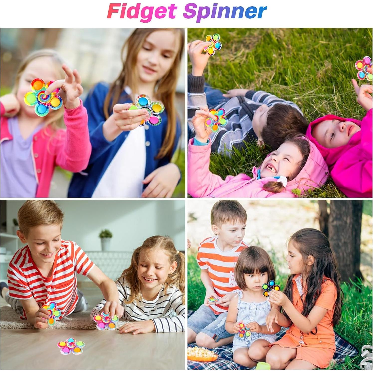 Paquete de 24 Spinners Antiestrés Wsslon para Niños