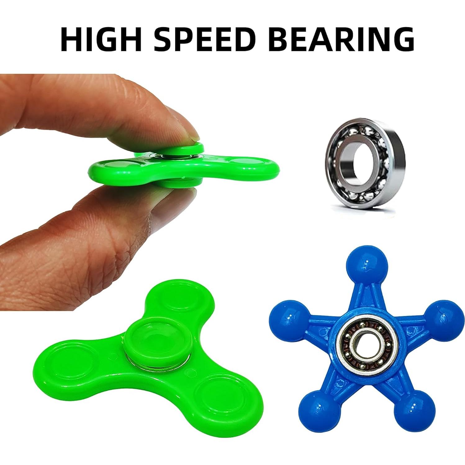 Fidget Spinners a Granel - 24 Mini Juguetes Coloridos