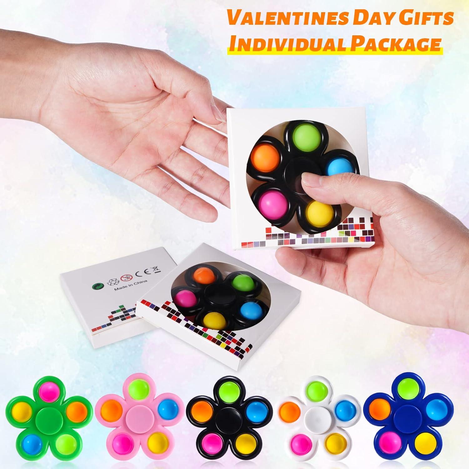 Paquete de 10 Spinners Antiestrés SCIONE para Niños