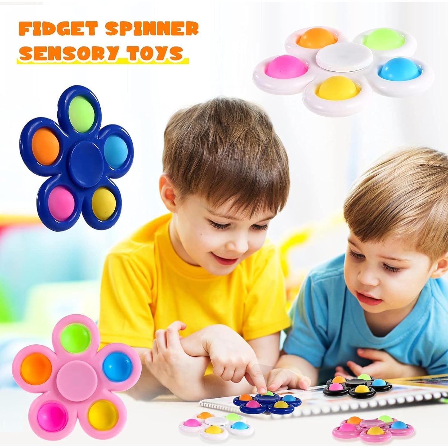 Paquete de 10 Spinners Antiestrés SCIONE para Niños