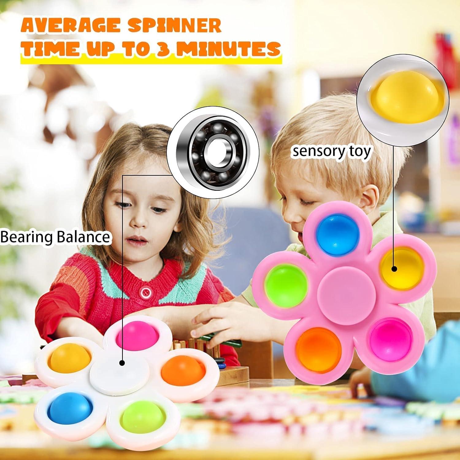 Paquete de 10 Spinners Antiestrés SCIONE para Niños