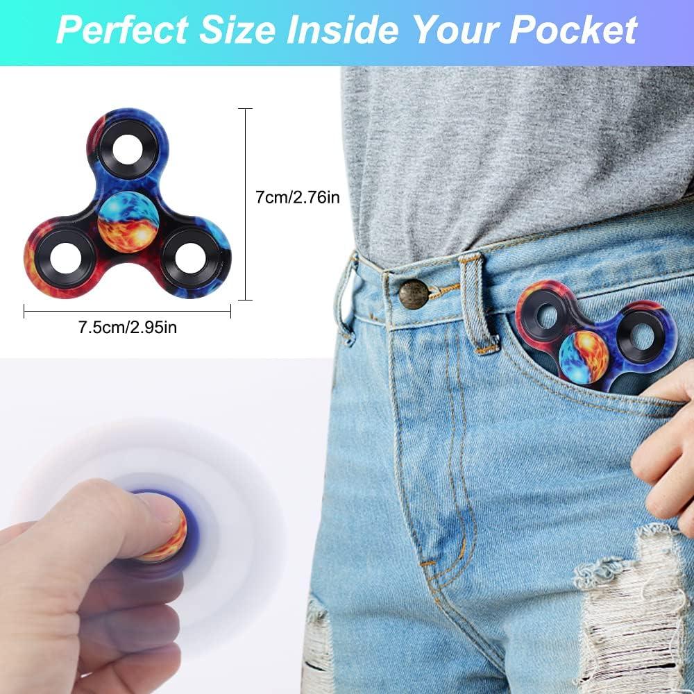 Paquete de 12 Juguetes Antiestrés Fidget Spinner Metal