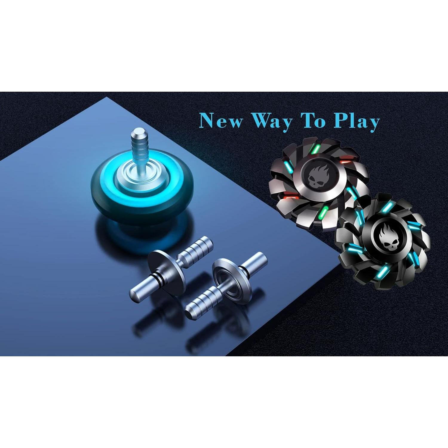 Spinner Antiestrés YIJO Negro Brillante en la Oscuridad