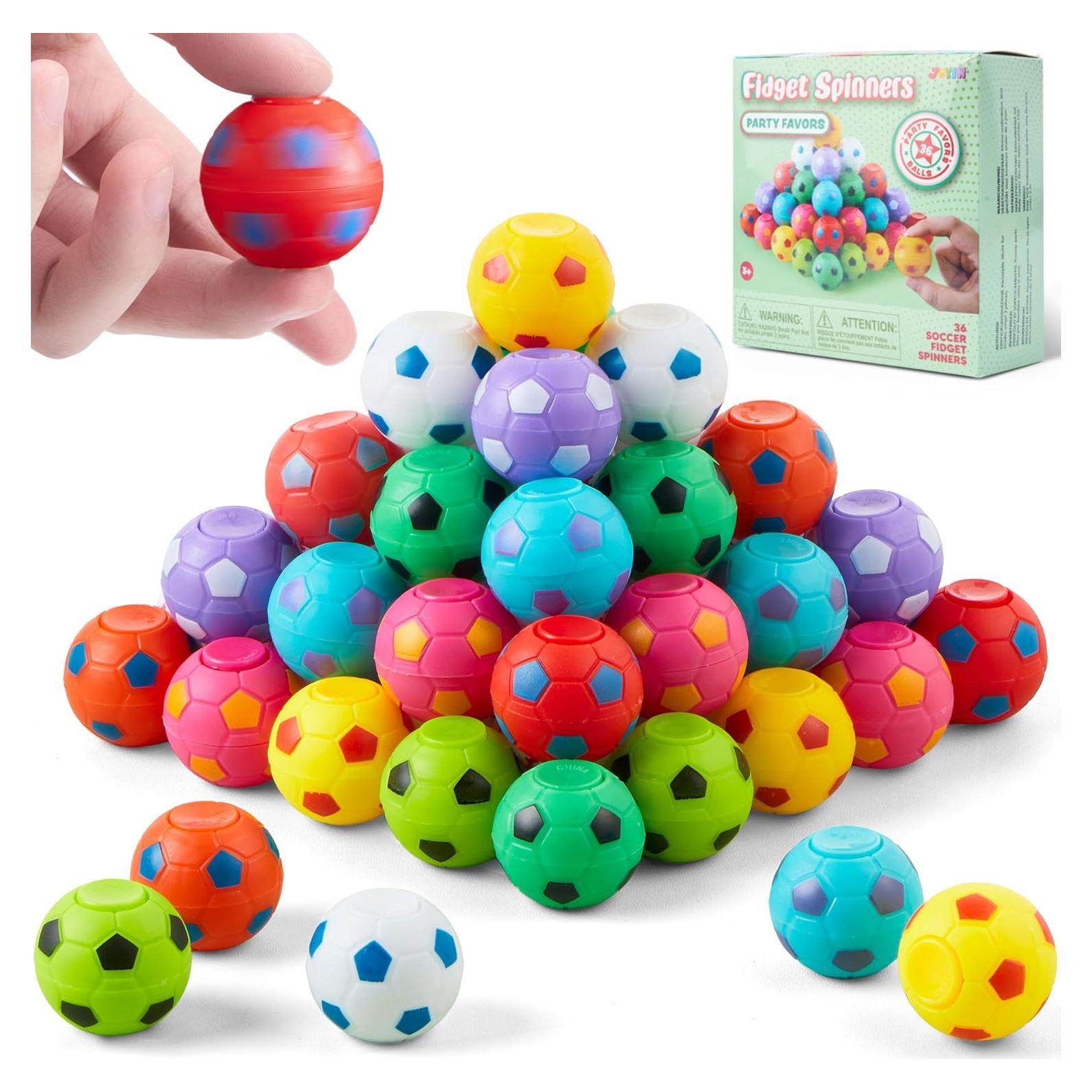 Paquete de 72 Spinners de Fútbol Joyin - Juguetes Antiestrés
