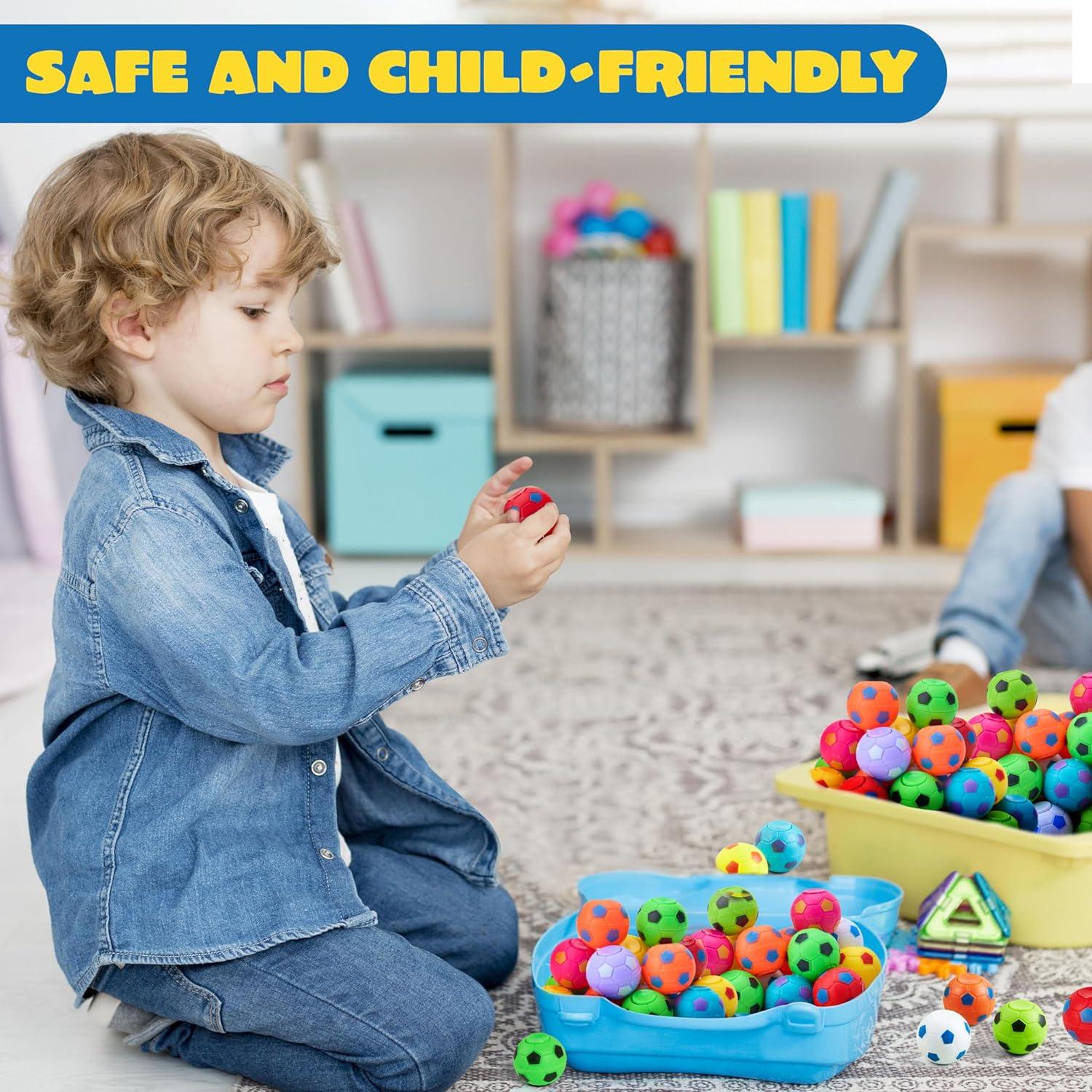 Paquete de 72 Spinners de Fútbol Joyin - Juguetes Antiestrés