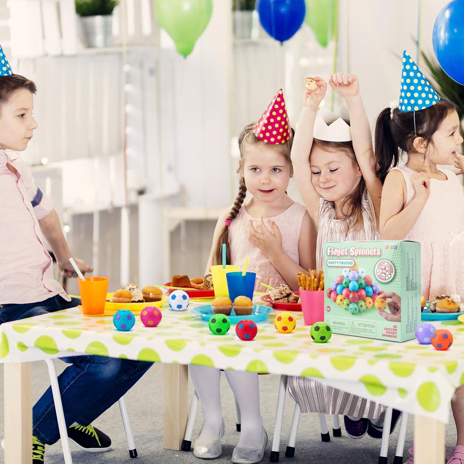 Paquete de 72 Spinners de Fútbol Joyin - Juguetes Antiestrés
