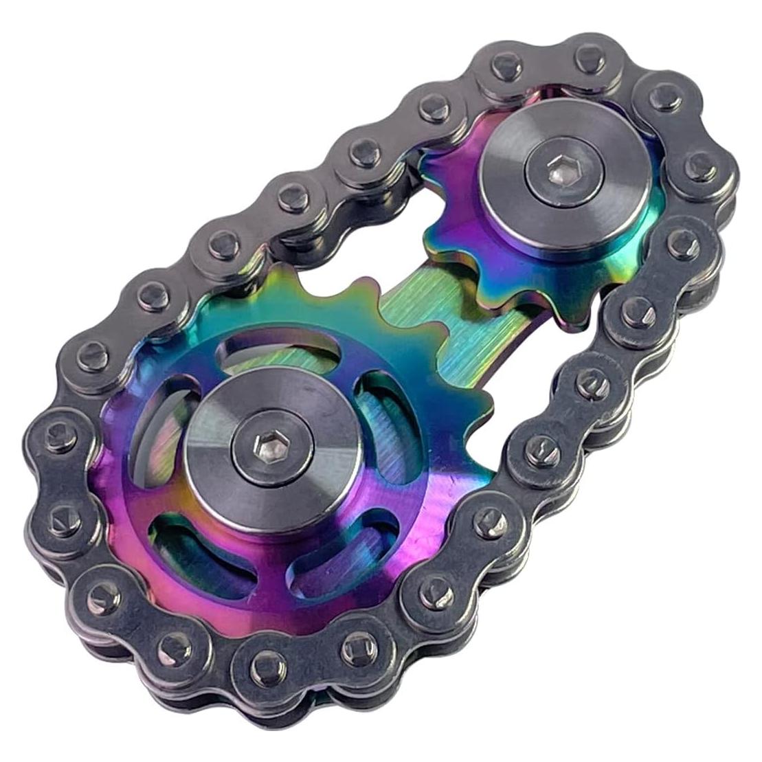 Spinner Fidget de Engranaje de Cadena MKZIUI Colorido