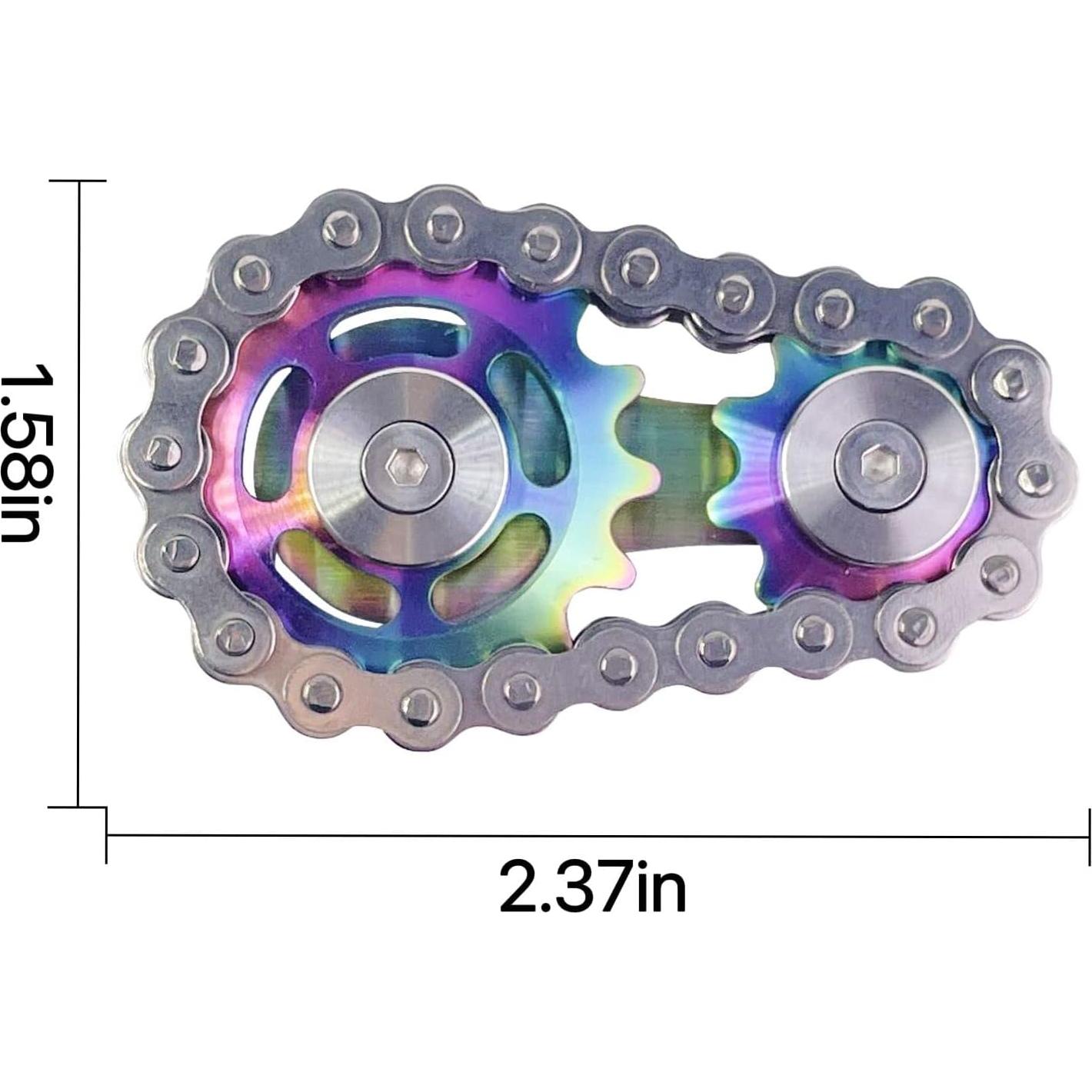 Spinner Fidget de Engranaje de Cadena MKZIUI Colorido