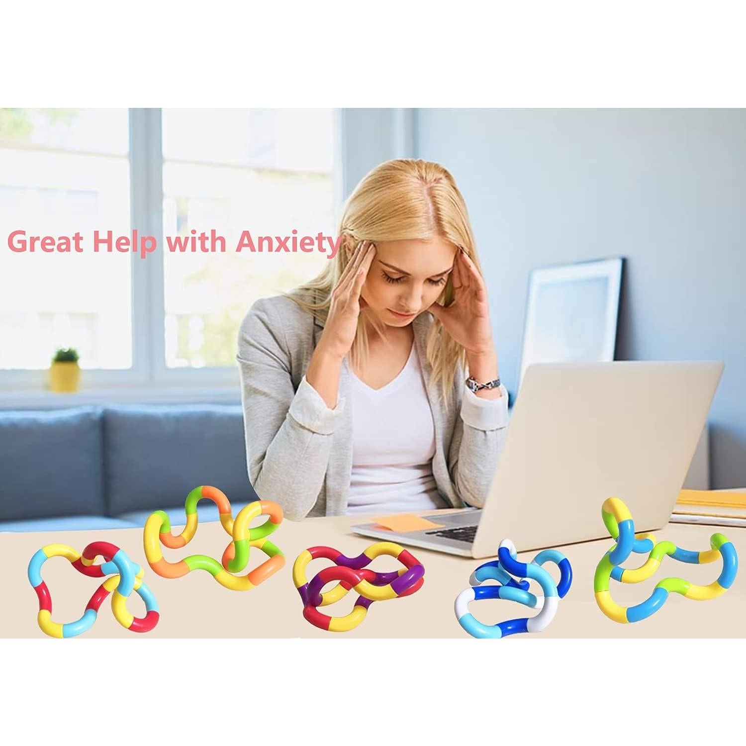 Juguetes Sensoriales Antiestrés 6PCS Goopshy Multicolor