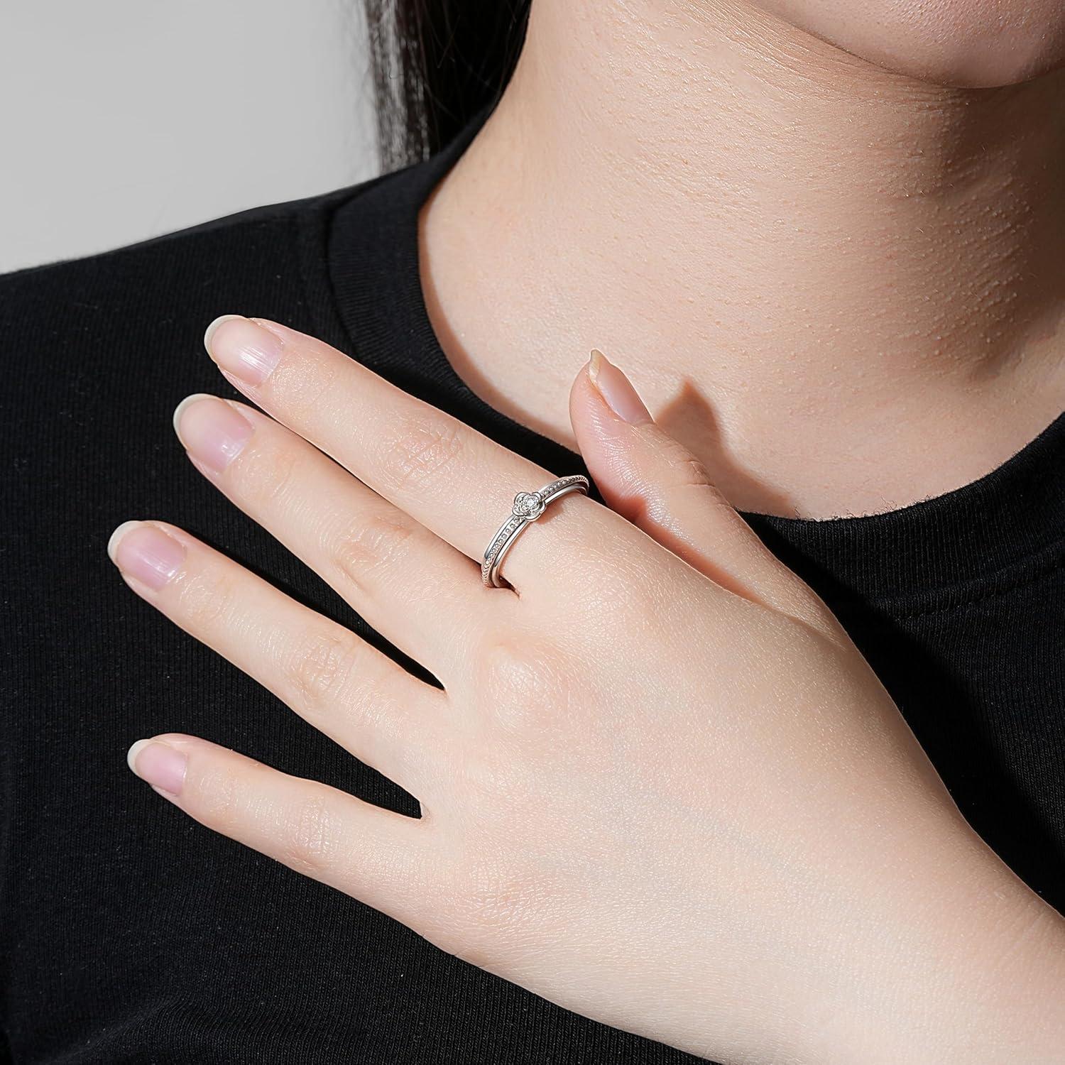 Anillo Fidget ReBest Plata Esterlina 925 Alivio Estrés 7