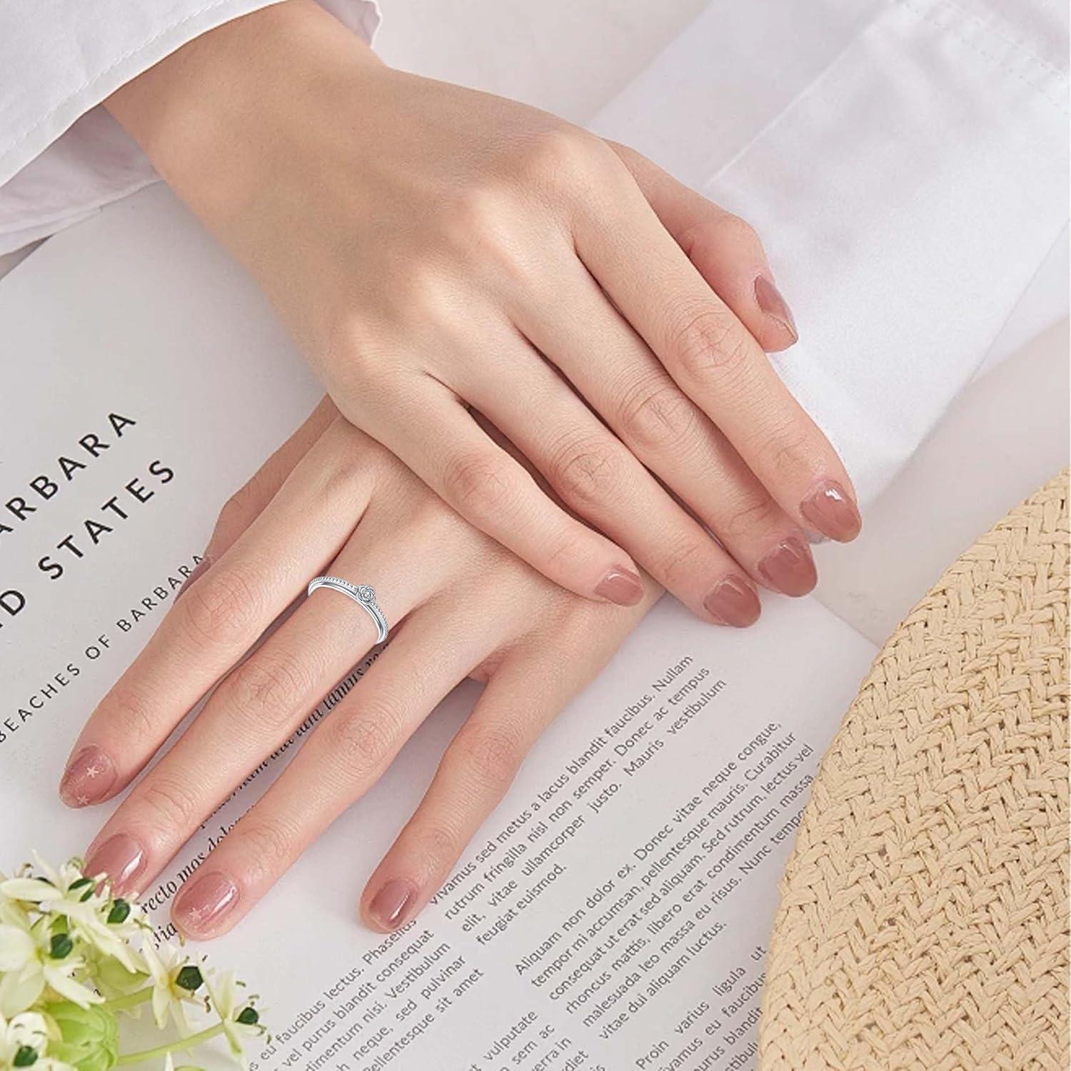 Anillo Fidget ReBest Plata Esterlina 925 Alivio Estrés 7