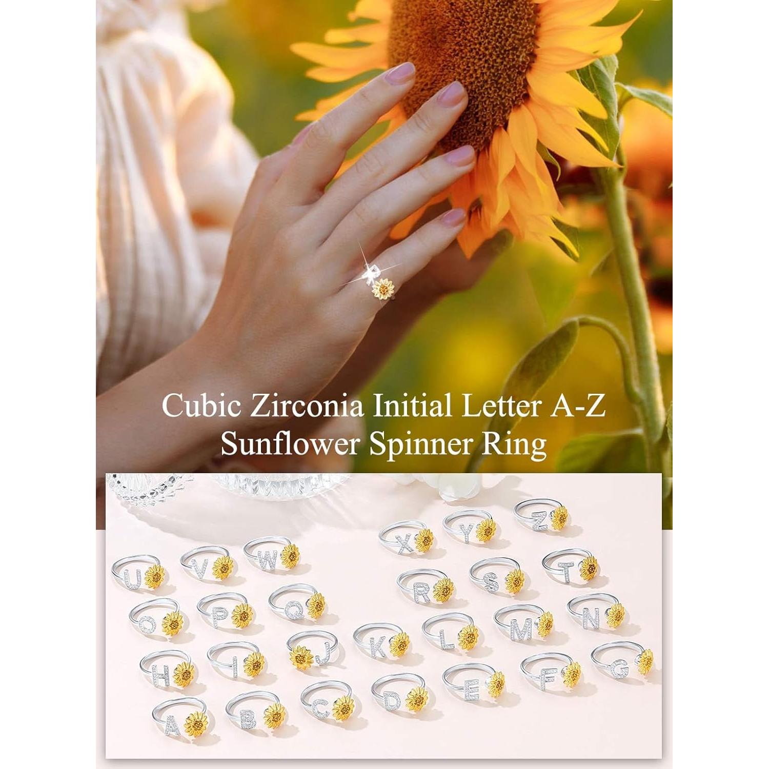 Anillo Fidget de Plata Esterlina 925 Focalook Giratorio