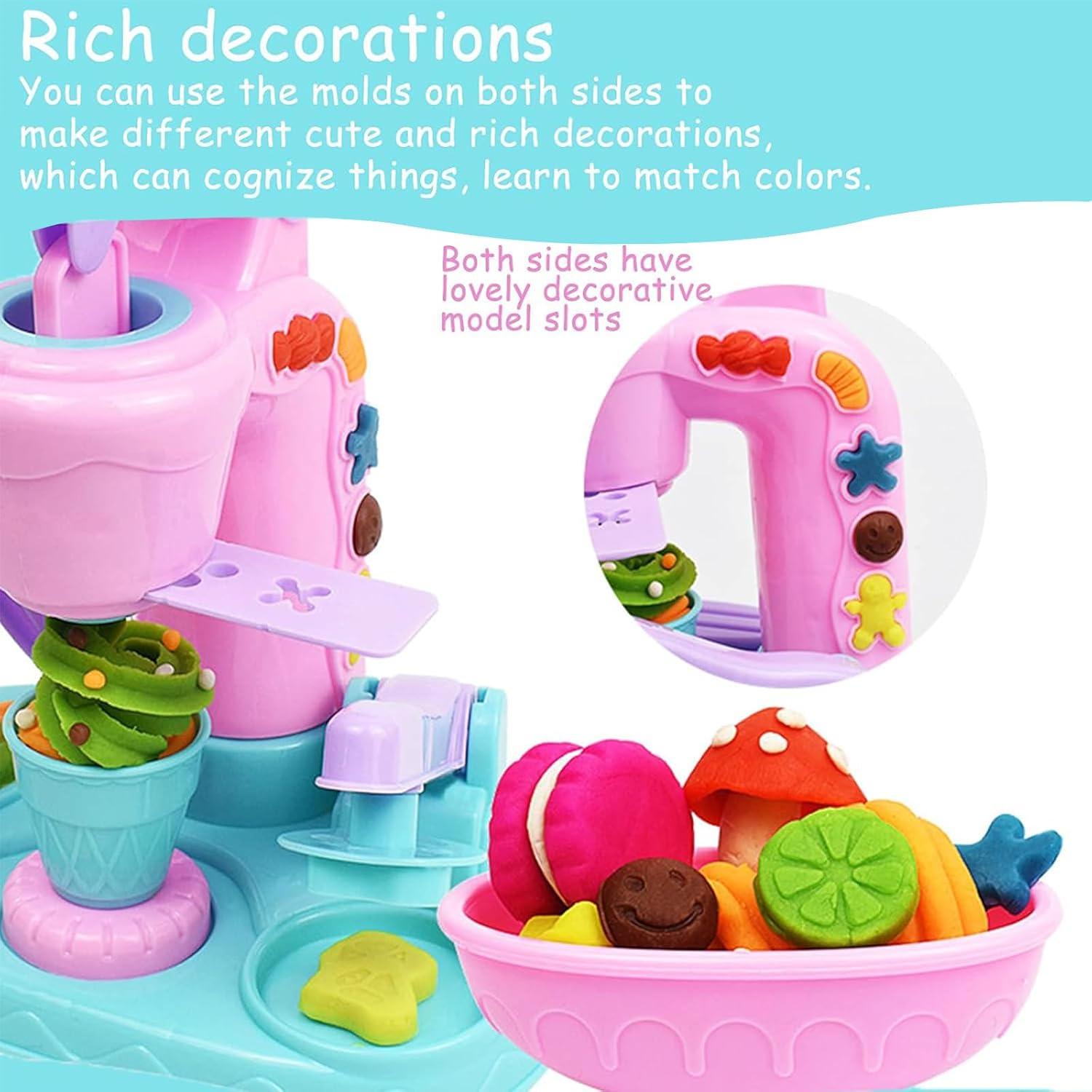Set de Masa de Color Noetoy con Máquina de Helados 26 PCS
