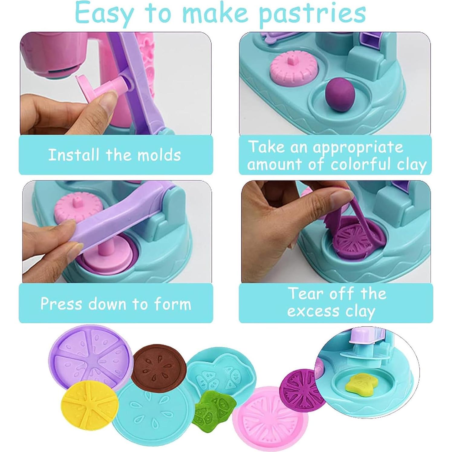 Set de Masa de Color Noetoy con Máquina de Helados 26 PCS