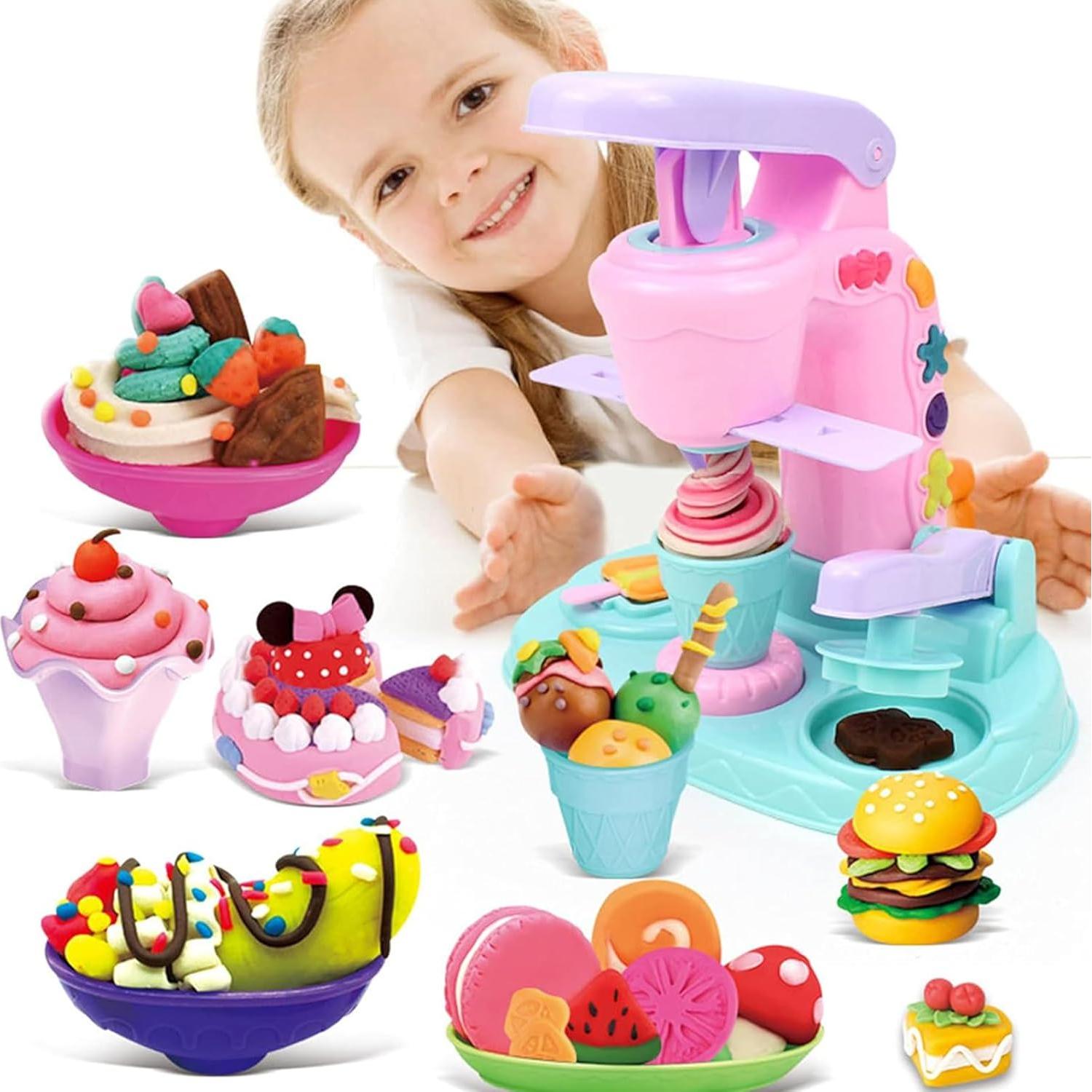 Set de Masa de Color Noetoy con Máquina de Helados 26 PCS