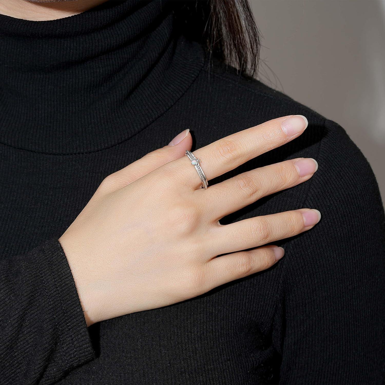 Anillo de Alivio de Ansiedad Nisgoin Plata 925 Just Breathe