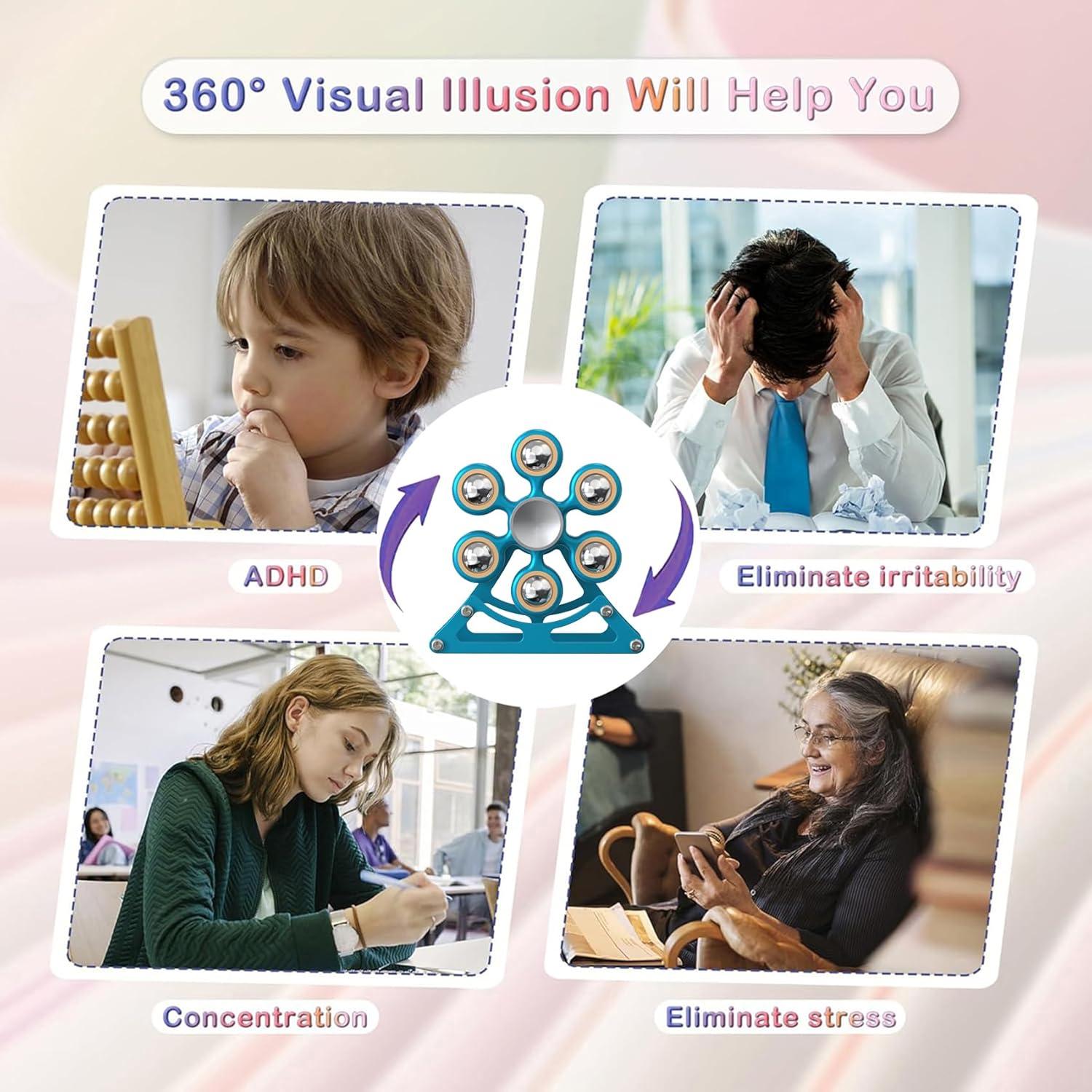 Spinner de Rueda de Ferris Samilalago Azul - Juguete de Fidget