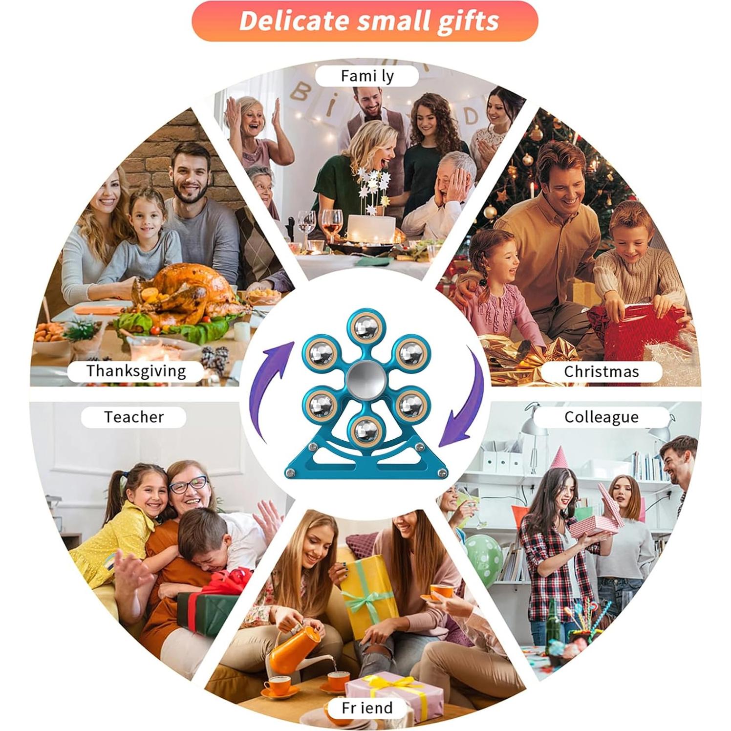 Spinner de Rueda de Ferris Samilalago Azul - Juguete de Fidget