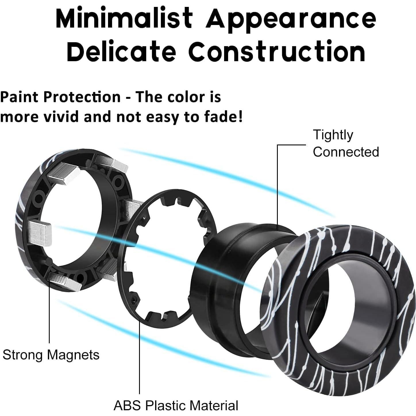 Anillos Magnéticos Antiestrés Cevioce 3 PCS para Niños y Adultos