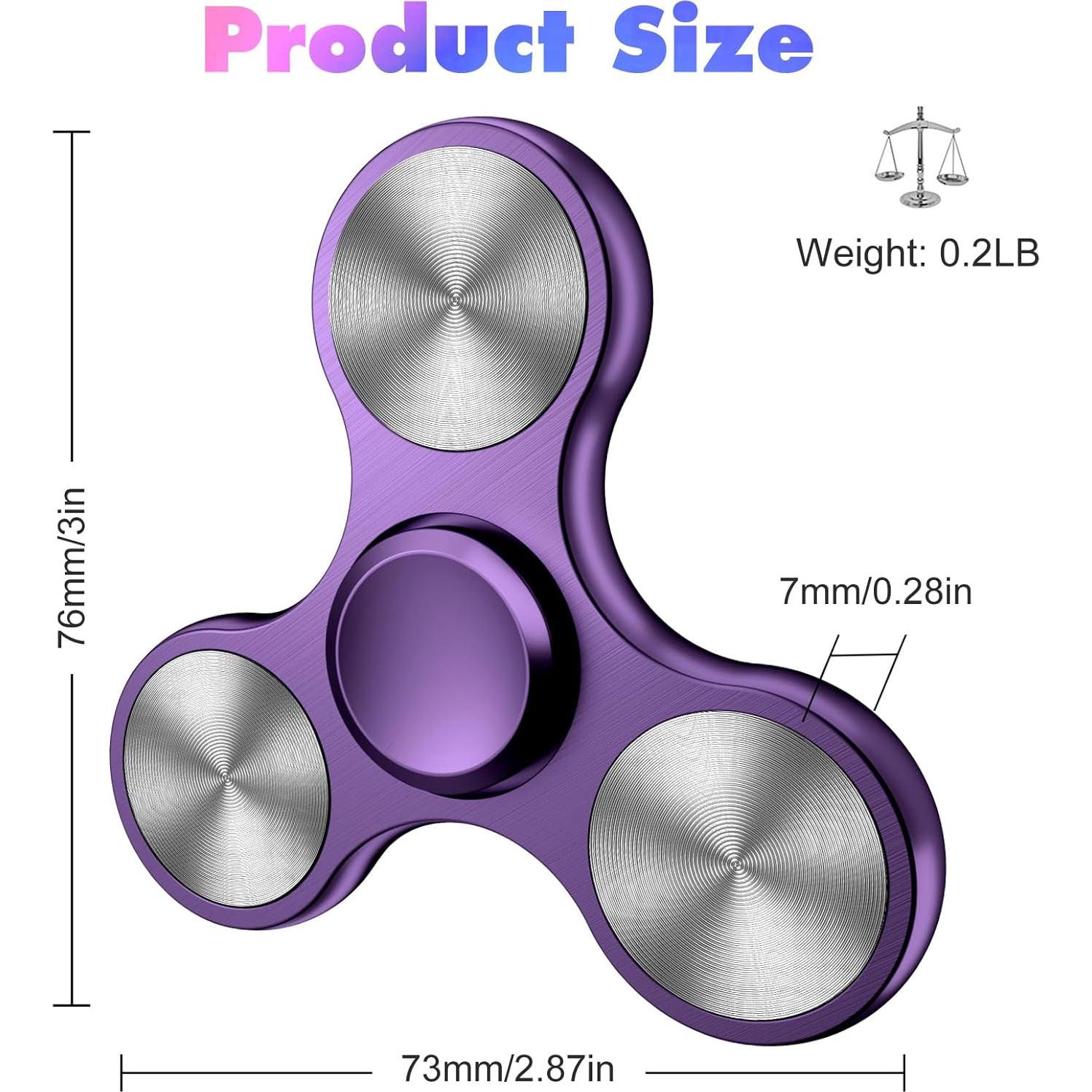 Spinner de Metal AUKARENY Púrpura con Rodamiento de Acero