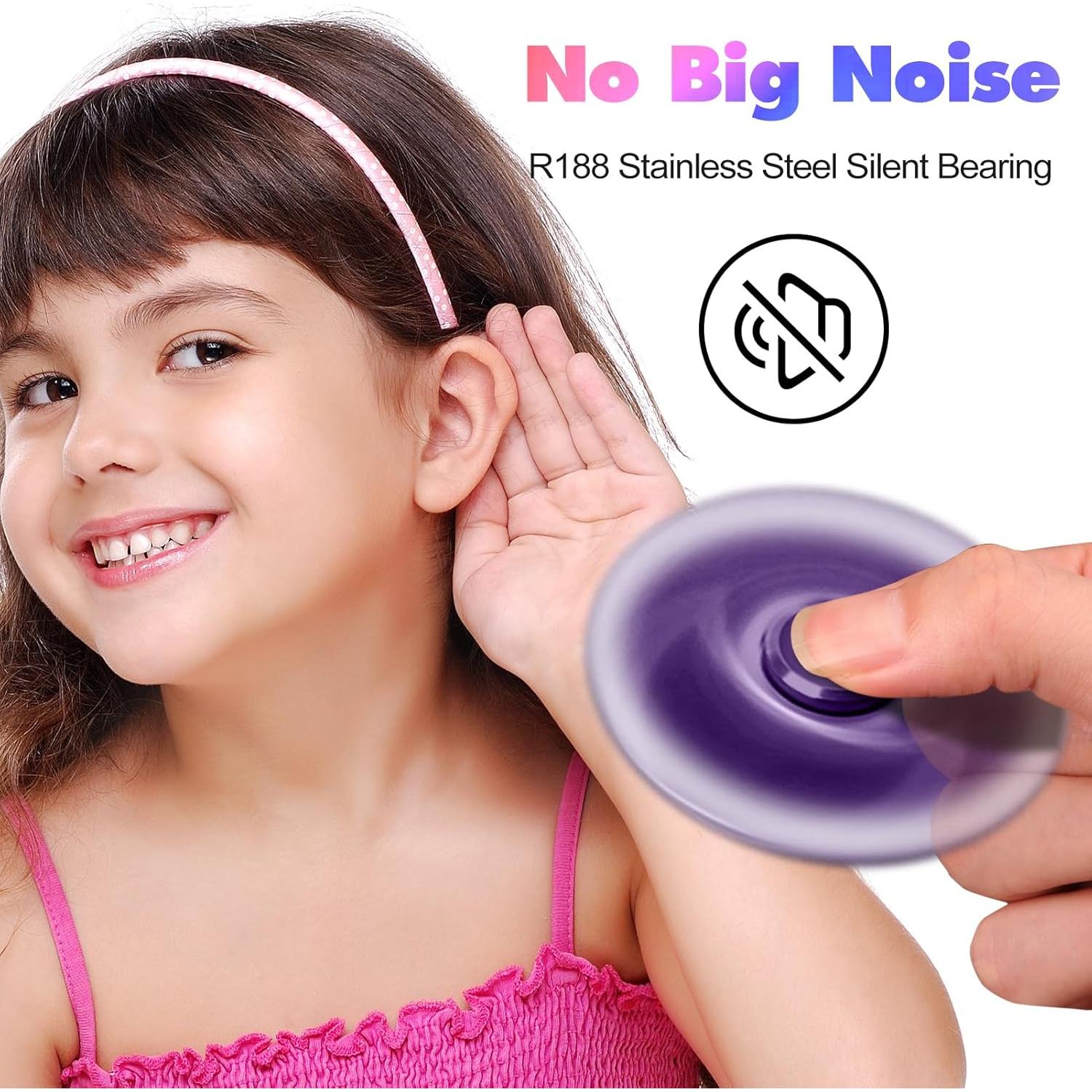 Spinner de Metal AUKARENY Púrpura con Rodamiento de Acero