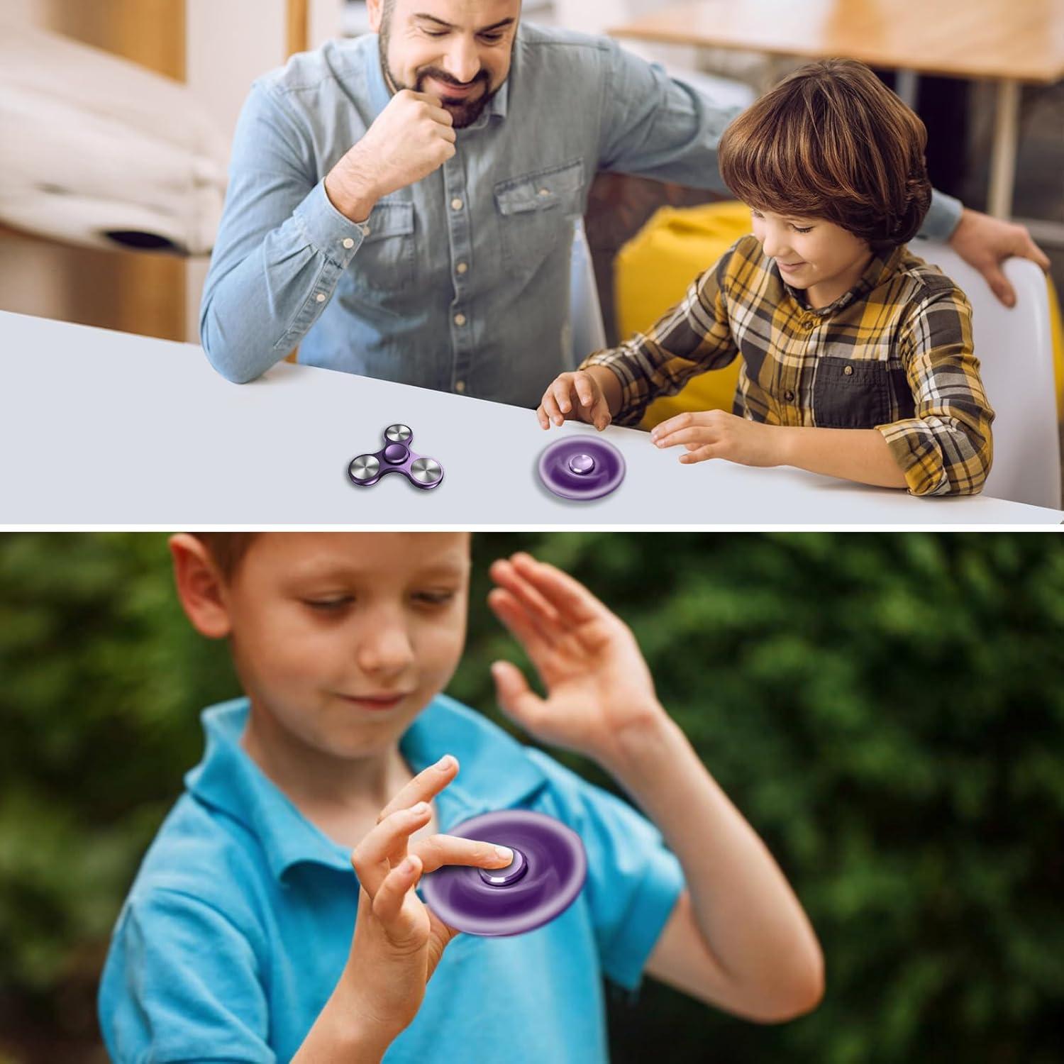 Spinner de Metal AUKARENY Púrpura con Rodamiento de Acero