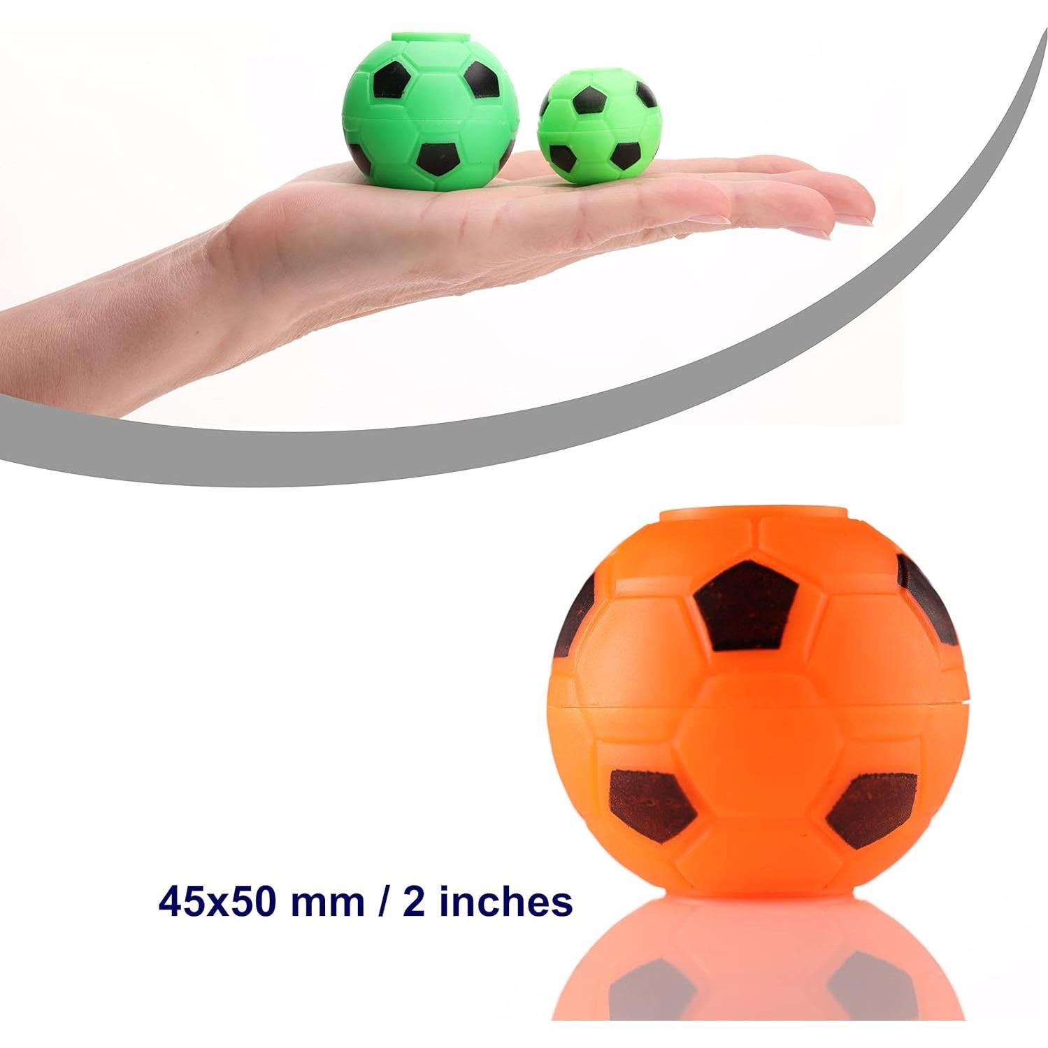 Pelotas Antiestrés Entervending 6 Pcs Fútbol 5,08 cm