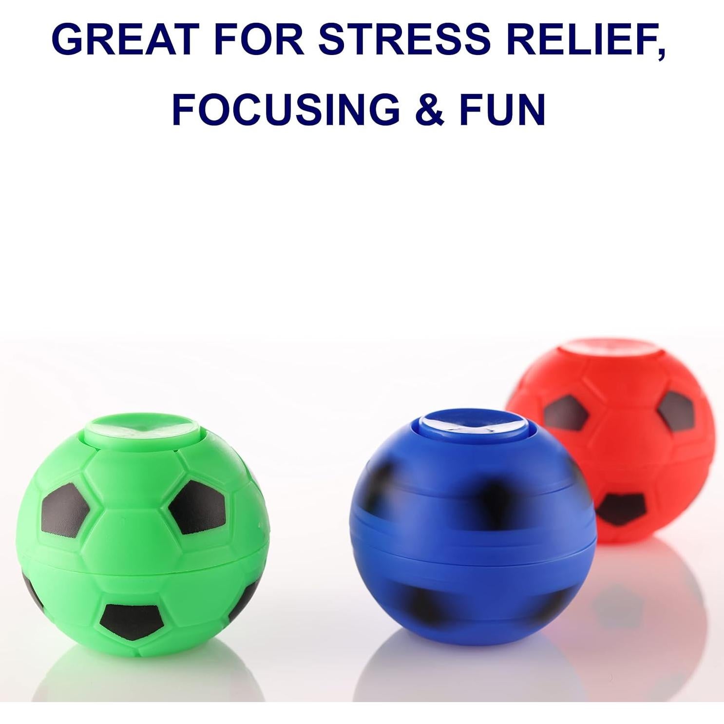 Pelotas Antiestrés Entervending 6 Pcs Fútbol 5,08 cm