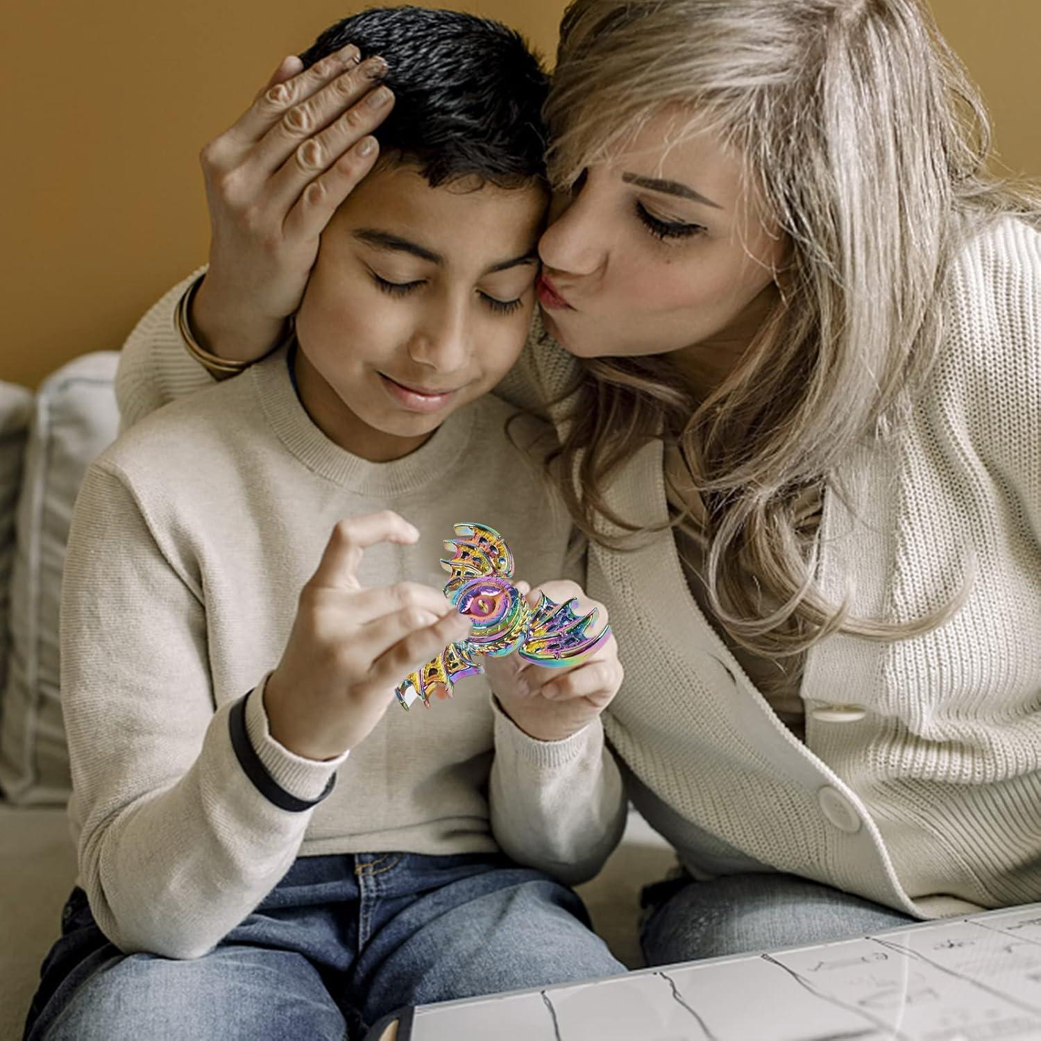 Spinner Fidget Dragón Gamtec 2 Piezas Metal 150g