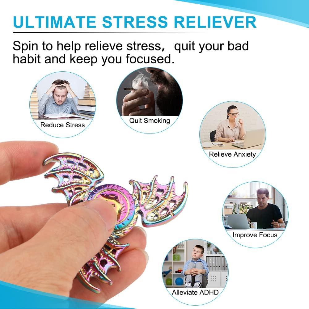 Spinner Fidget Dragón Gamtec 2 Piezas Metal 150g