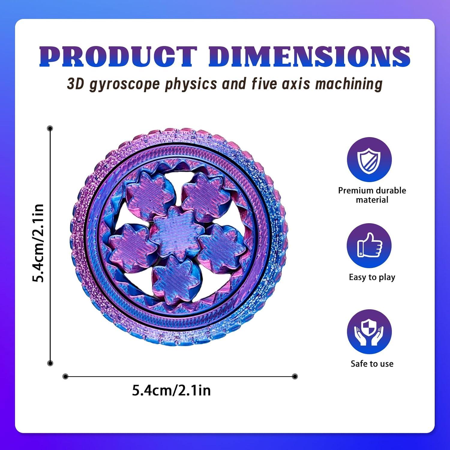 Fidget Spinner 3D QETRABONE Alivio Estrés Niños Adultos