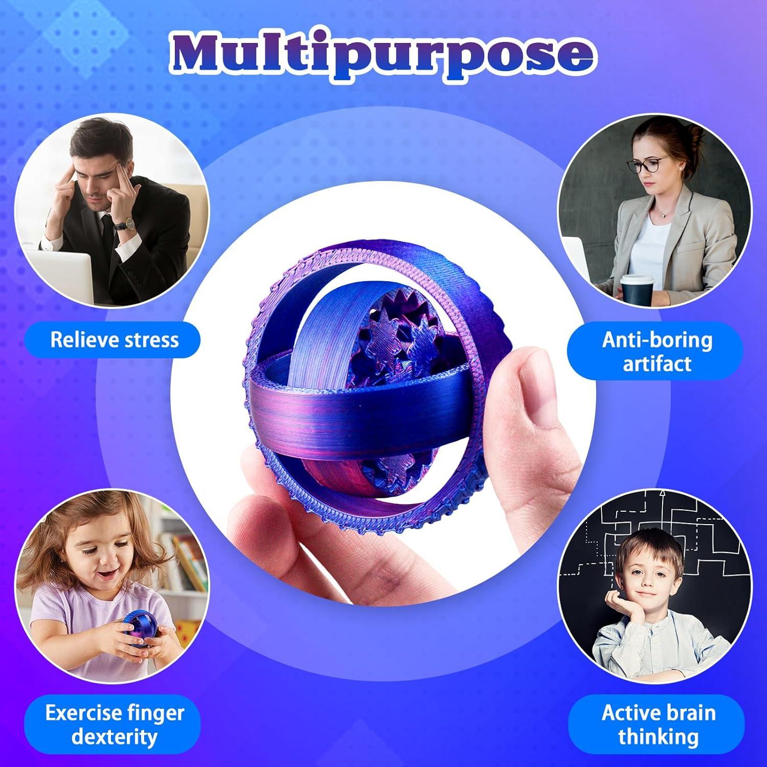 Fidget Spinner 3D QETRABONE Alivio Estrés Niños Adultos