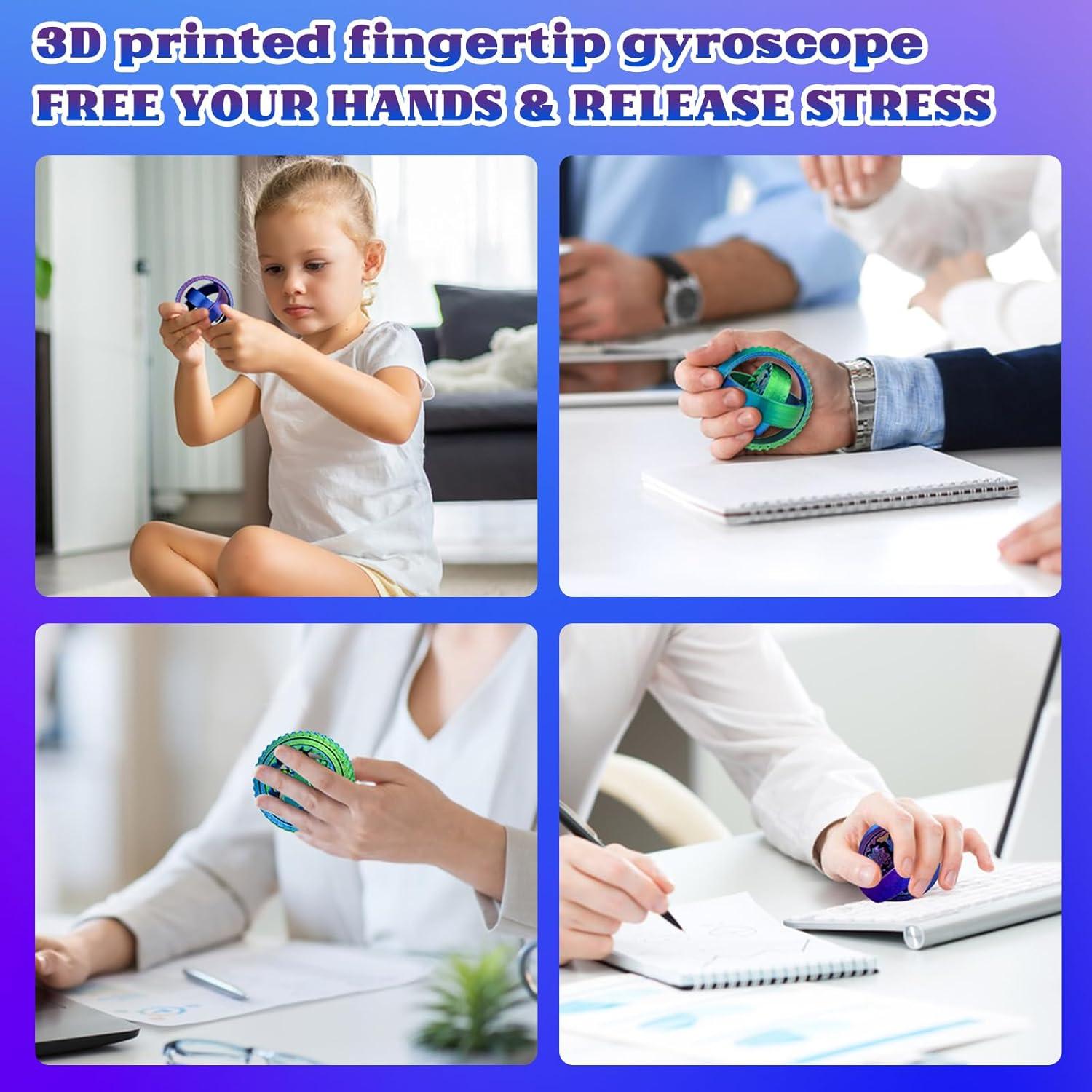 Fidget Spinner 3D QETRABONE Alivio Estrés Niños Adultos