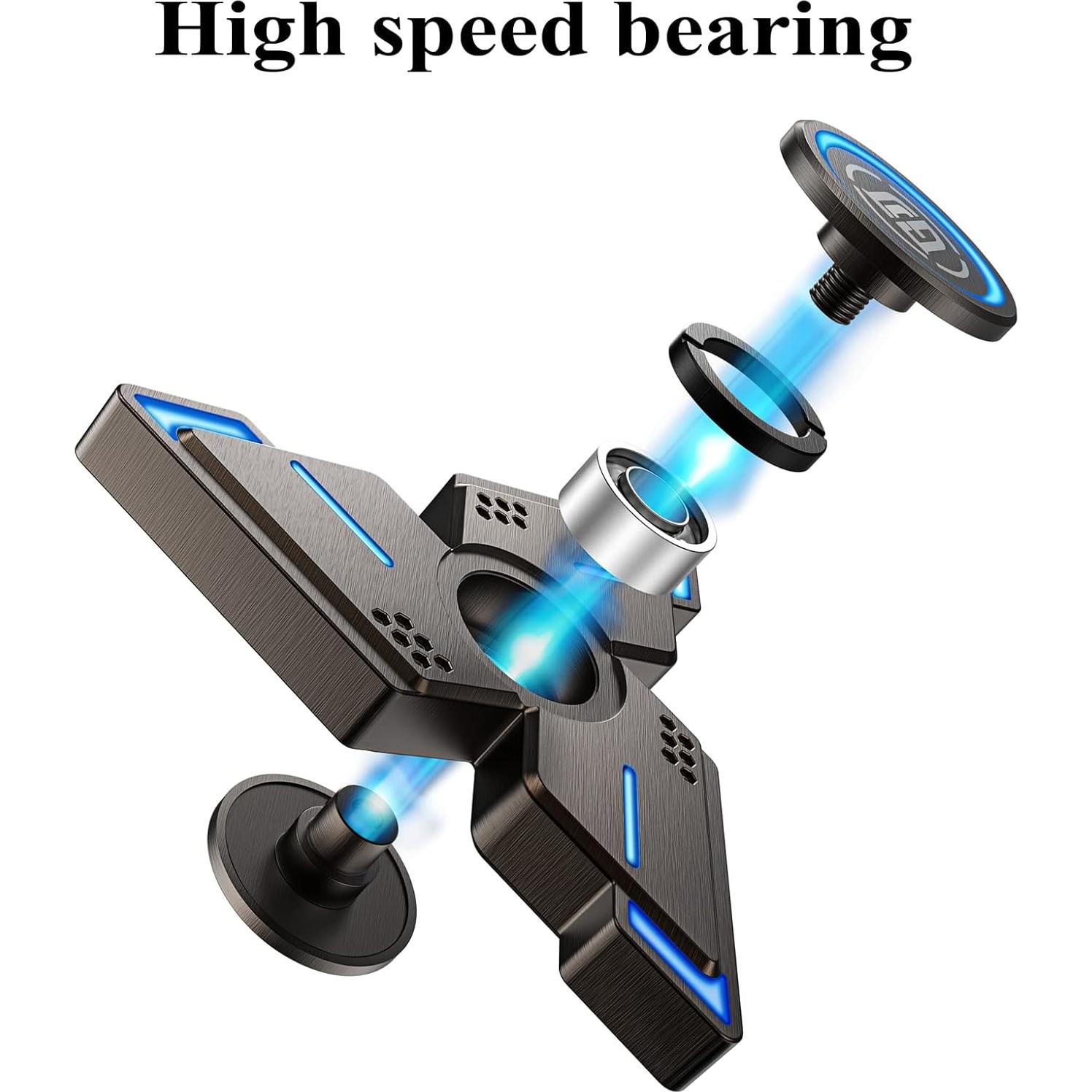 Fidget Spinner ATESSON Metal Iluminado Alivio Estrés 108g