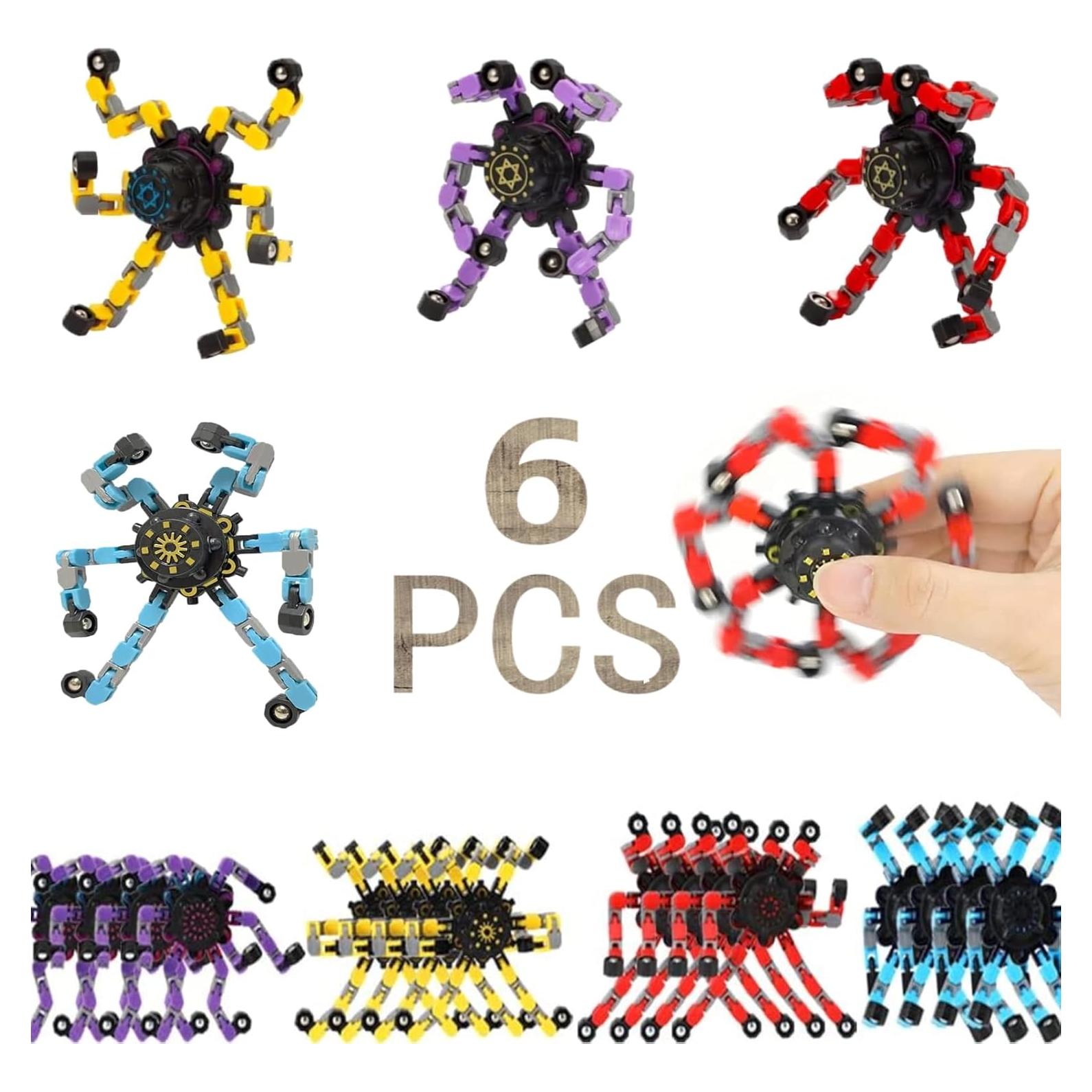 Giroscopio Antiestrés Mecánico MFCoin 6 Piezas Multicolor