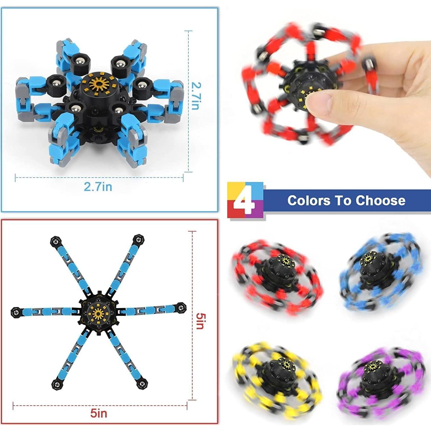 Giroscopio Antiestrés Mecánico MFCoin 6 Piezas Multicolor