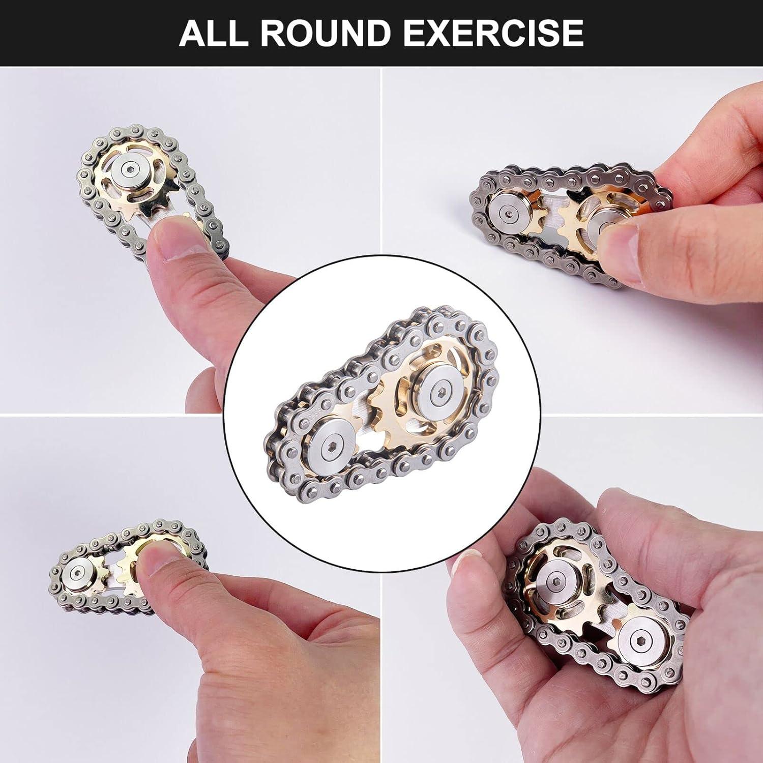 Spinner de Dedo Antiestrés EastZhen Engranajes Oro 6cm