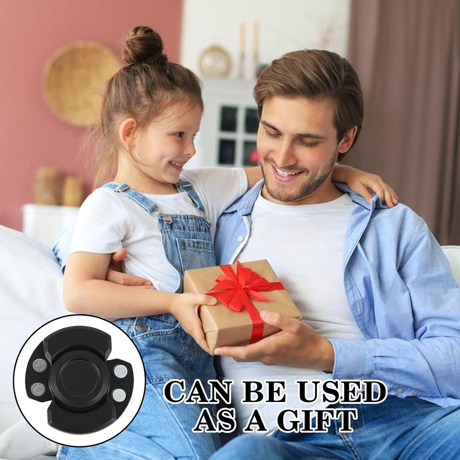 Spinner Magnético Bihevn 3-en-1 Alivio Estrés Negro