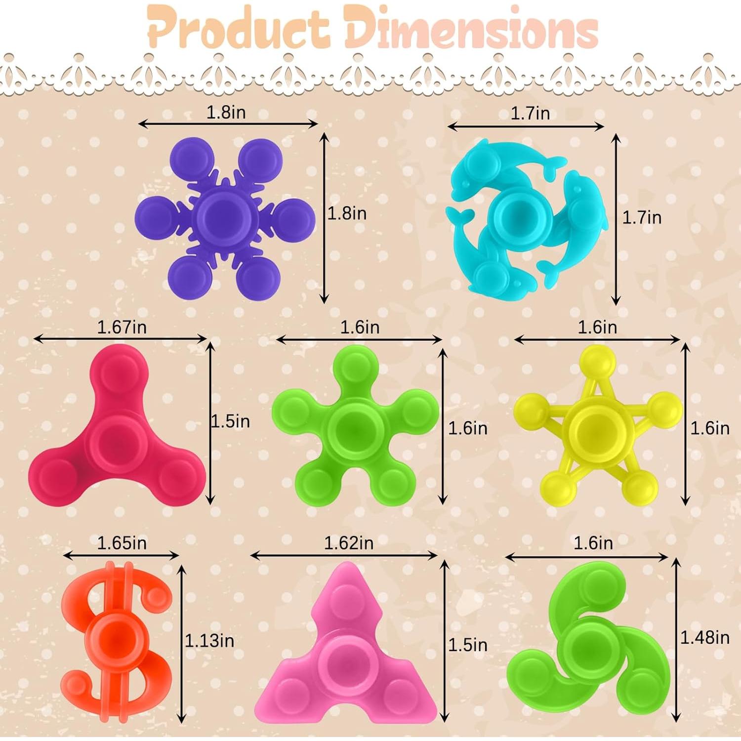 100 Mini Fidget Spinners Antiestrés Riferg Multicolor