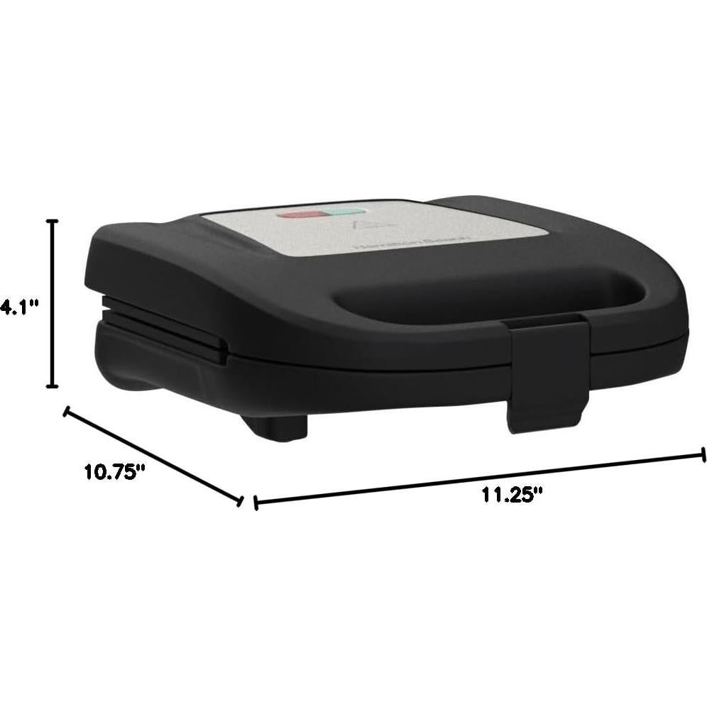 Máquina para Sándwiches Hamilton Beach 820W Compacta Negra