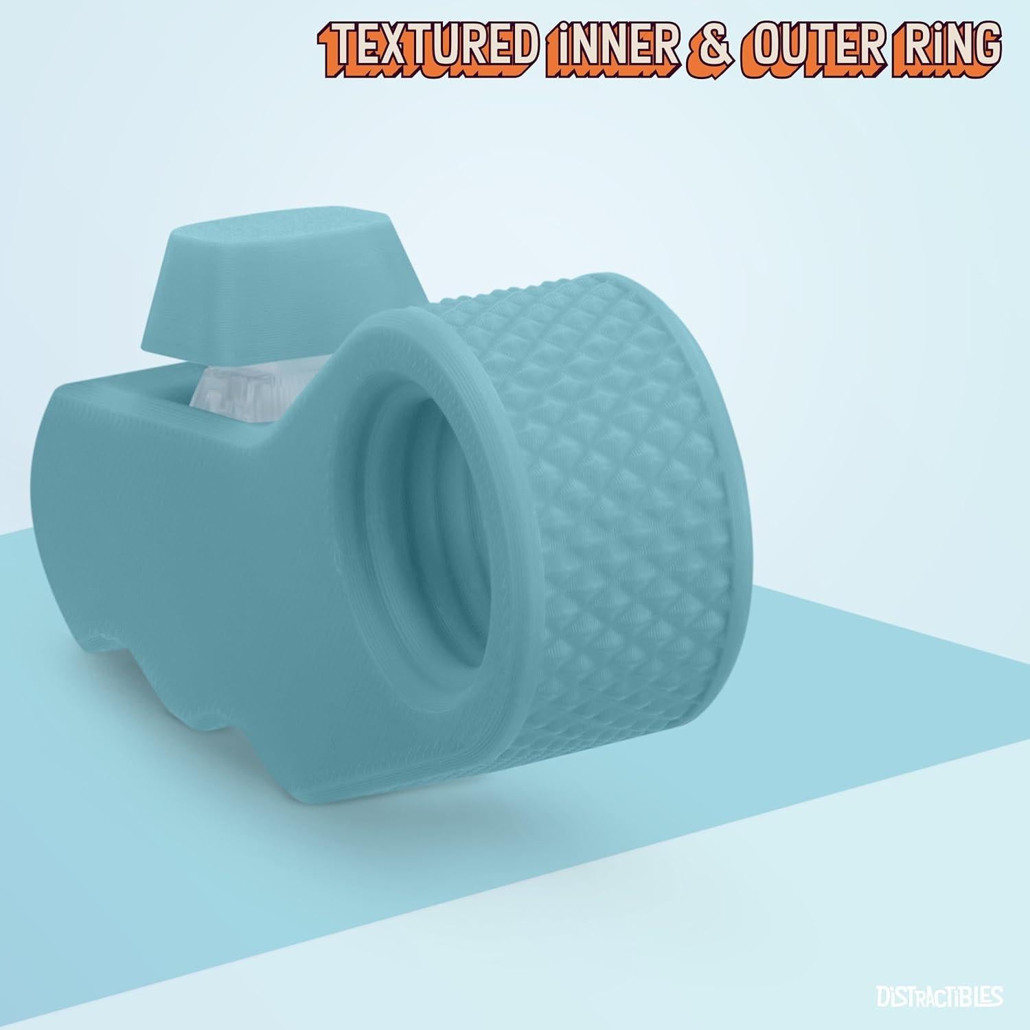 Spinner Sensorial Antiestrés Distractibles 2-Pack Negro-Azul