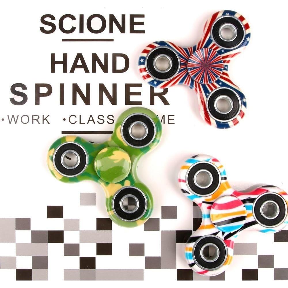 Paquete de 24 Juguetes Fidget Spinner SCIONE - Alivio Estrés
